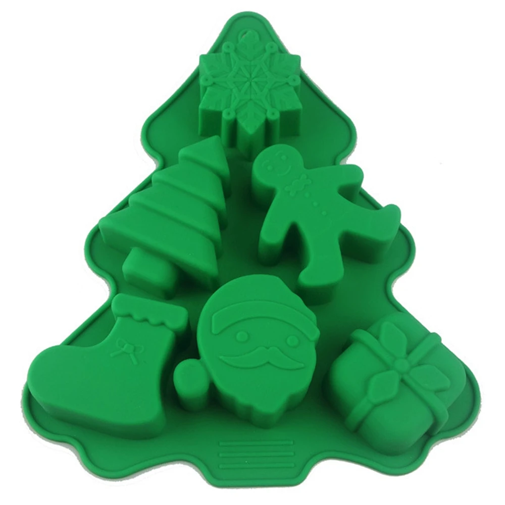 

DIY Fondant Cake Dessert Moulds Festival Chocolate Candy Paste Christmas Silicone Baking Molds Kitchen Decorating Supplies