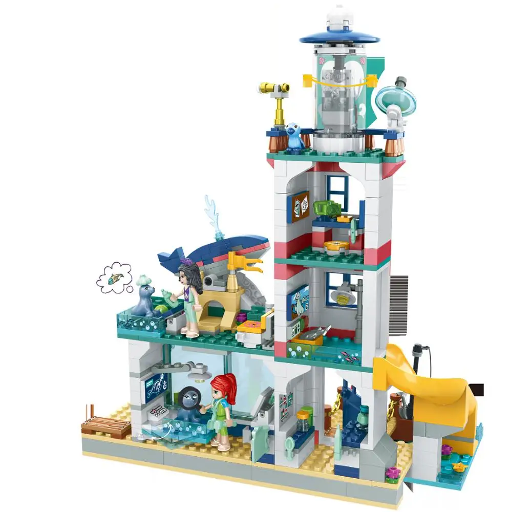

41380 Bricks DIY Toys Girl Friends Lighthouse Rescue Center Building Block Friends for Girls Gifts Children