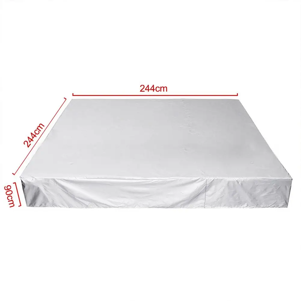 

Outdoor Courtyard SPA Bathtub Swimming Pool Dust Cover Square Hot Tub Cover Waterproof Canopy Rainproof & Dustproof Cover