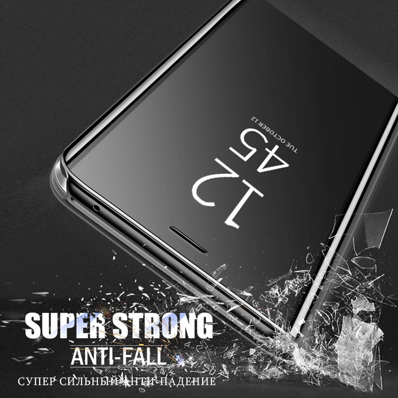 Coque Flap Case For Samsung Galaxy S20 Ultra S10 7 9 8 Plus Edge Smart Mirror Edge S21 Note 10 9 A51 A71 Flip All-inclusive Case