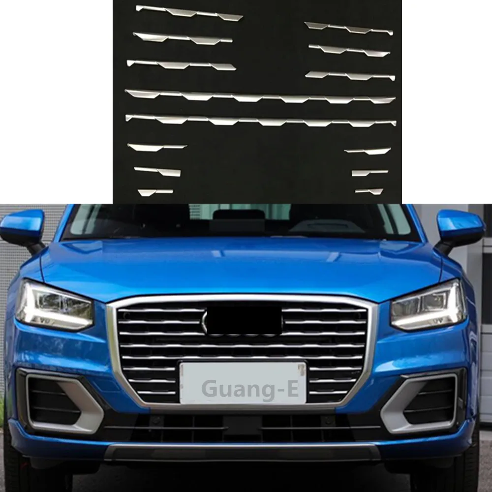 Для Audi Q2 Q2l 2018 2019 2020 Защитная крышка для автомобиля детектор Abs хромированная