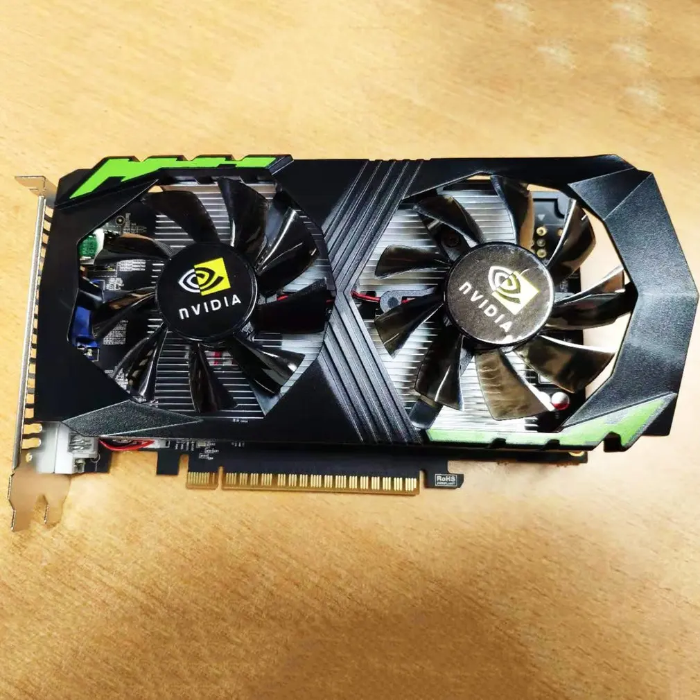 

GTX1050Ti Video Card 4G DDR5 Graphics Cards Computer Desktop Graphics Cards Double Fan Gaming Graphics Card