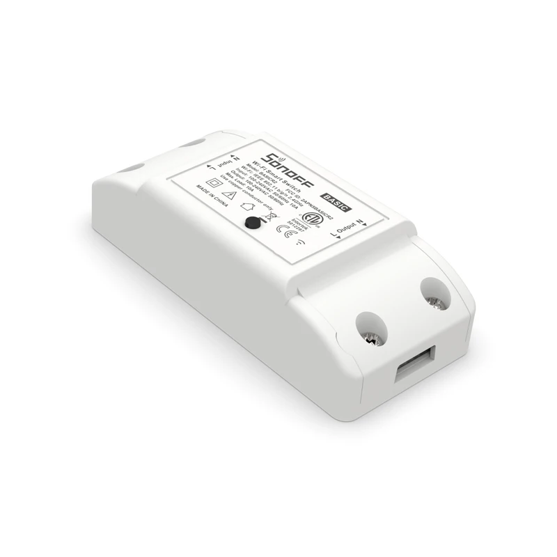SONOFF-minimódulo básico R2 para hogar inteligente, interruptor de luz inalámbrico con Wifi, aplicación de Control remoto, 220V, para Alexa y Google Home, nuevo