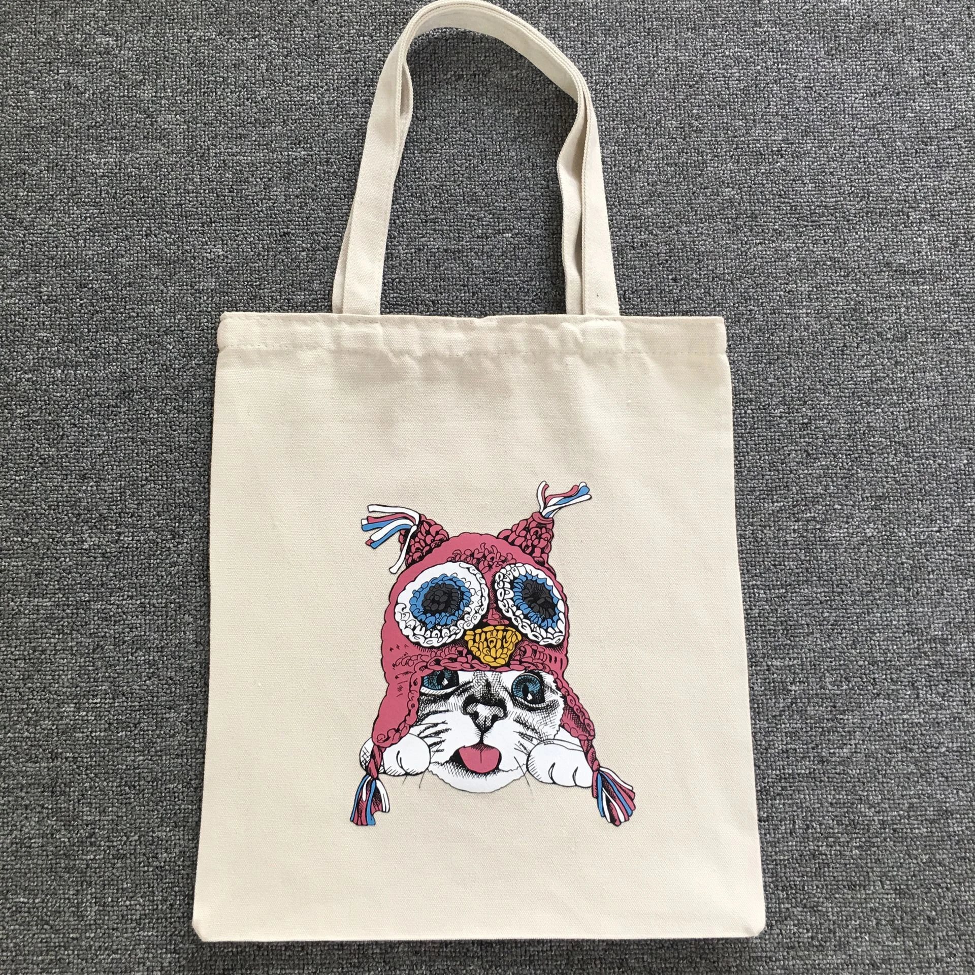 Сумка-тоут Женская хлопковая Холщовая Сумка на плечо индивидуальный рисунок