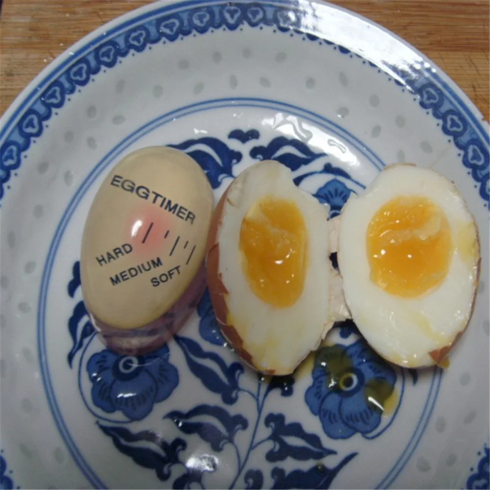 1pcs Egg Timer Kitchen Electronics Gadgets Color Changing Yummy Soft Hard Boiled Eggs Cooking Eco-Friendly Resin Red Tools | Дом и сад