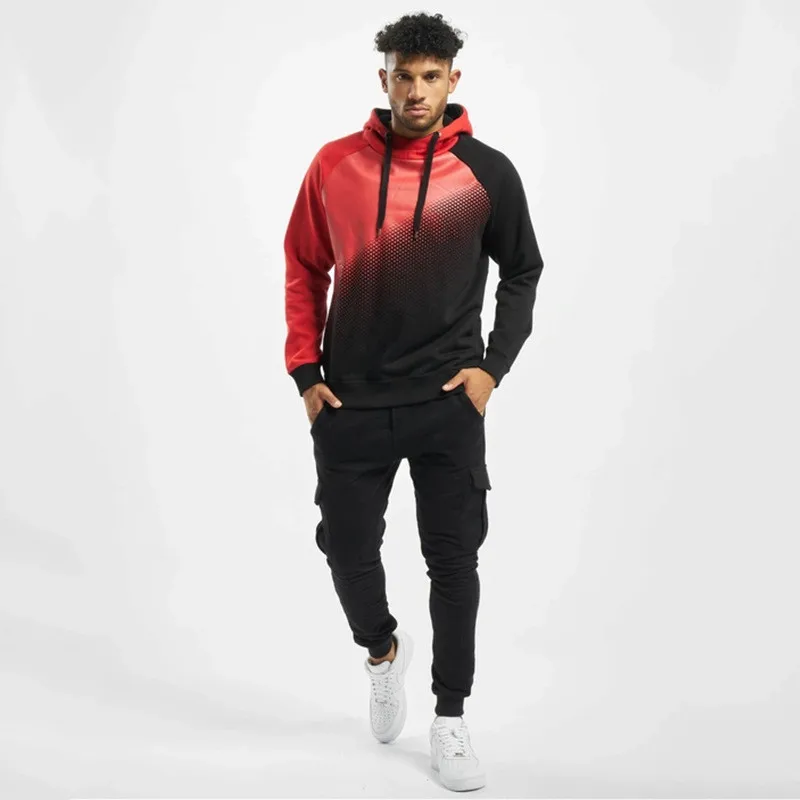 Куртка мужская Спортивная для бега толстовка с капюшоном и длинным рукавом