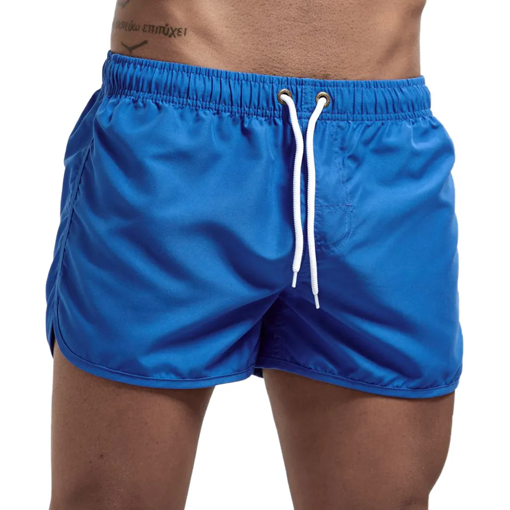 

Beach Board Pants Trunk Quick-Drying With Pocket Male Surfing Shorts Gym Swimwear 's Sport Running Hot Sell Swim Men