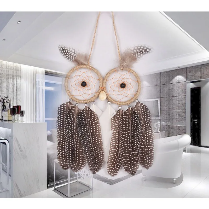 Подвеска Ловец снов в виде совы | Дом и сад