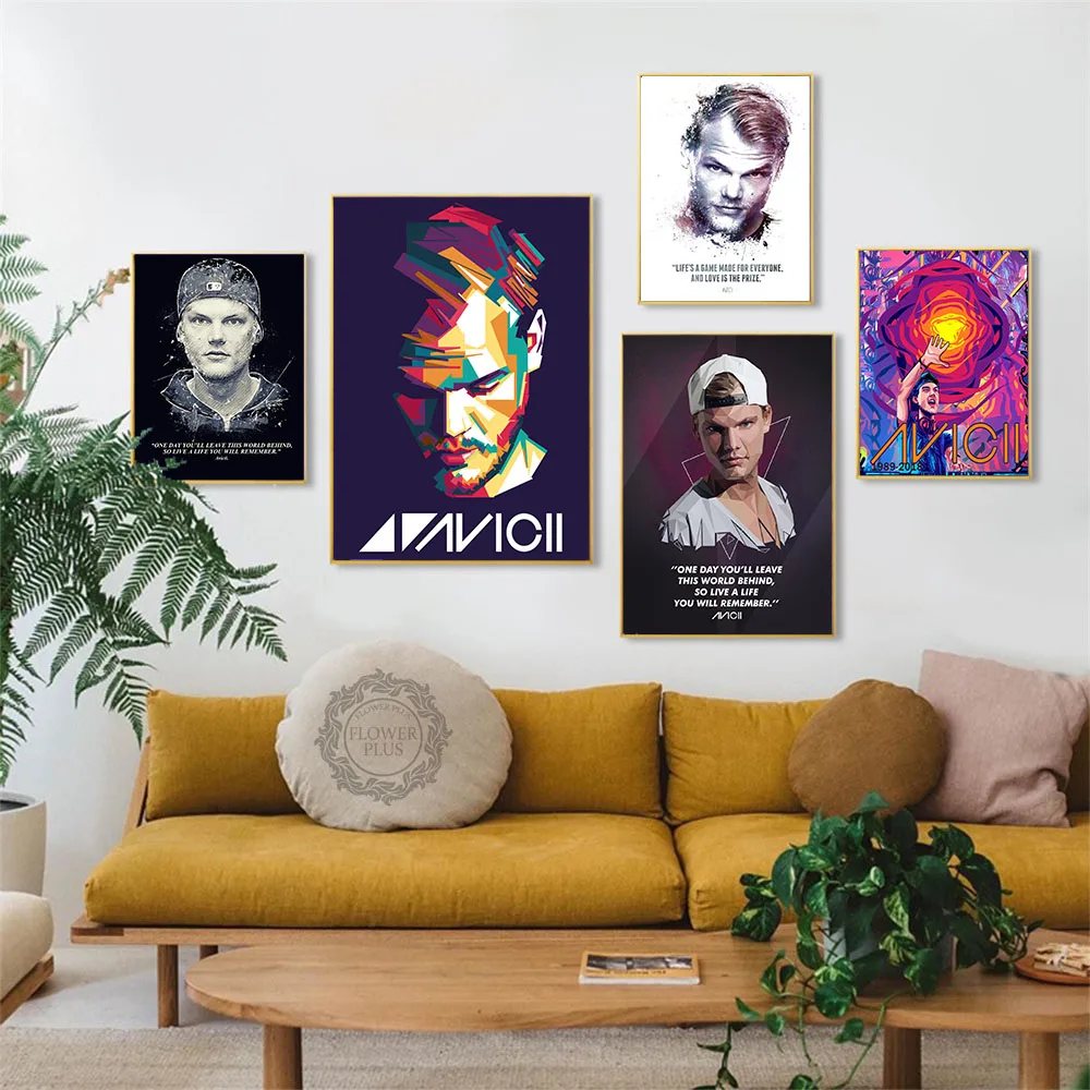 Плакат Avicii музыкальный певец DJ звезда настенное искусство картина плакаты и