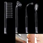 Высокочастотный аппарат для лица, Электротерапия со стеклянными трубками, аппарат для красоты, удаление пятен акне, морщин, 4 вида