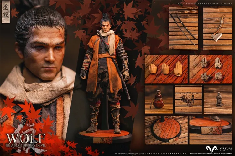 

1/6 Reed Name Wolf VM-030 Regular Edition Set 12 inch action figure collectible toy model