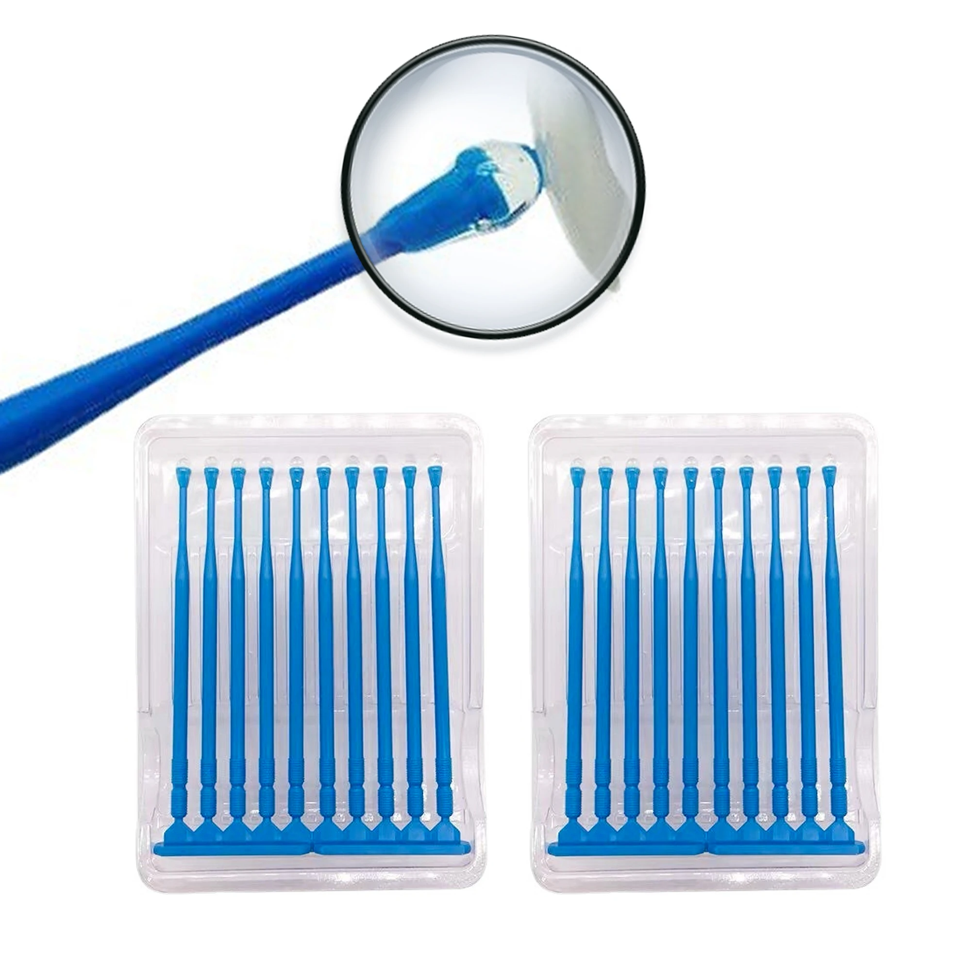 20pcs/box Dental Applicator Sticks Adhesive Tip for Tooth Crown Porcelain Veneer Disposable Dental Materials Brush Applicato