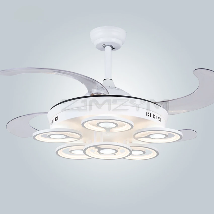 42 дюйма Невидимый потолочный вентилятор-светильник светодиодный пульт