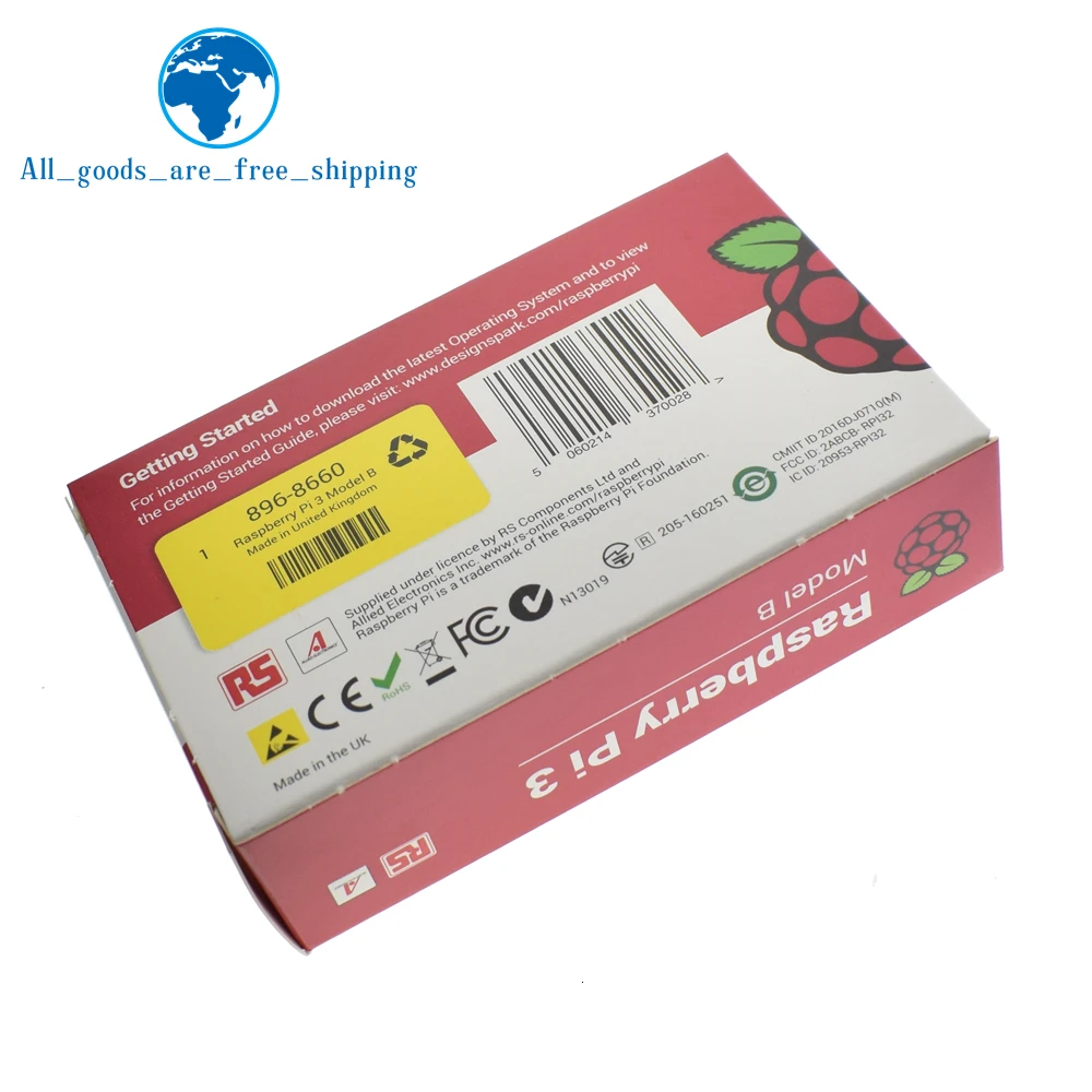 TZT Element 14 raspberry pi 3 Model b/raspberry pi/raspberry/pi3 b/pi 3/pi 3b с wifi и bluetooth