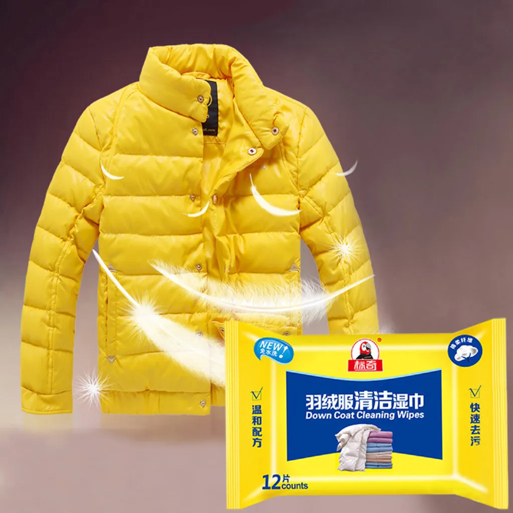 12 шт./упак. одноразовая мыльная пуховая куртка чистящие салфетки портативная для