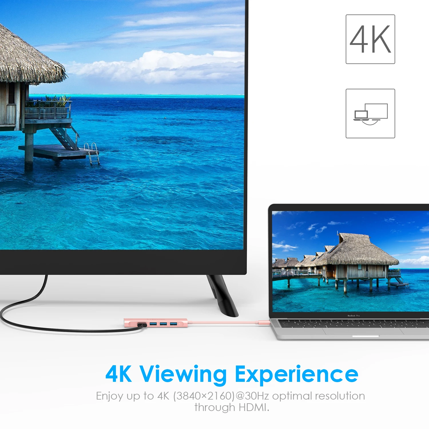 USB C концентратор Type на Multi 3 0 HDMI адаптер док-станция для 2020 MacBook Pro13 Huawei Mate 30