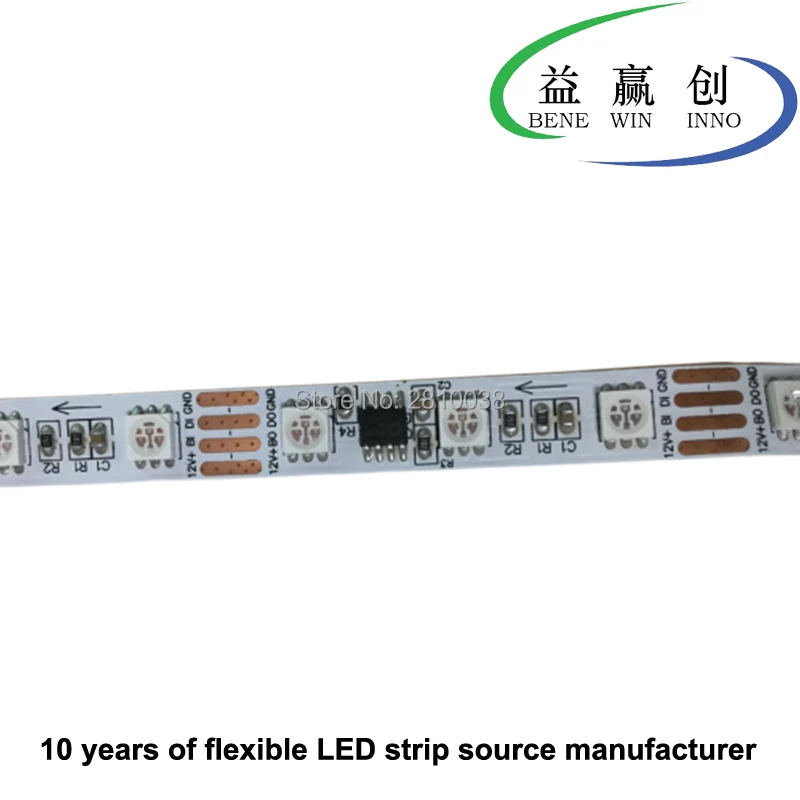 100 м/лот Высокая яркость 60 светодиодов/м DC12V светодиодная цифровая полоса 5050RGB GS8206
