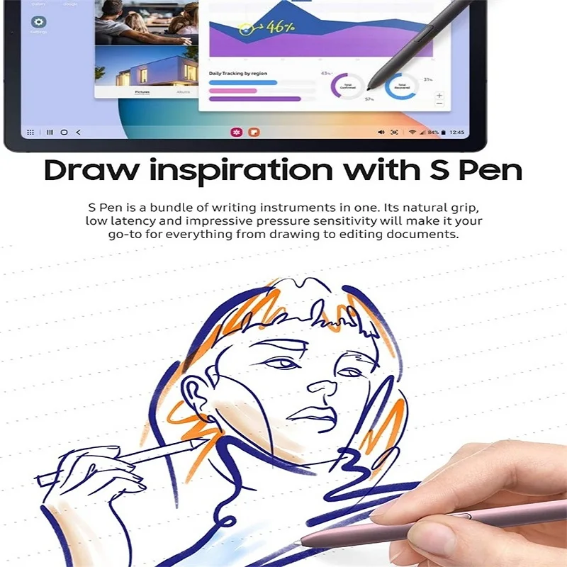 

Стилус для SAMSUNG Galaxy Tab S6 Lite/P610/P615, 10,4 дюйма, сенсорный экран