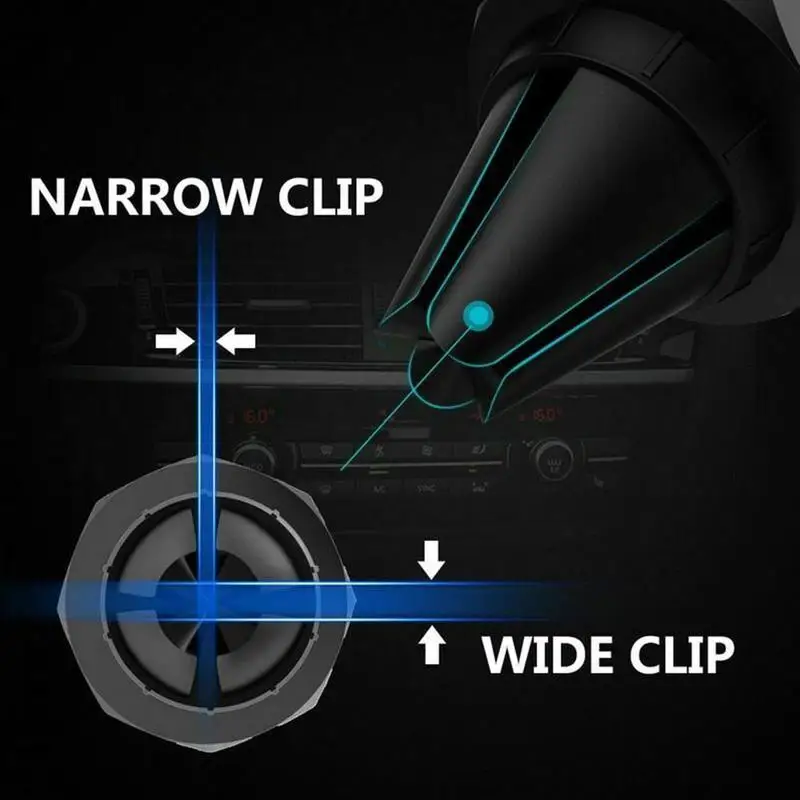 

The air vent of the car magnetic phone holder is suitable For Iphone Xs Max Samsung