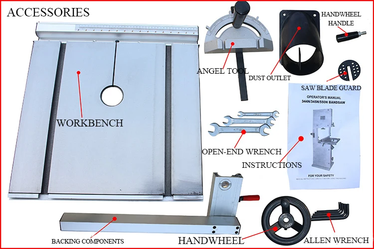 16 Inch 1500W Vertical Wood Cutting Band Saw Machine for Processing | Инструменты