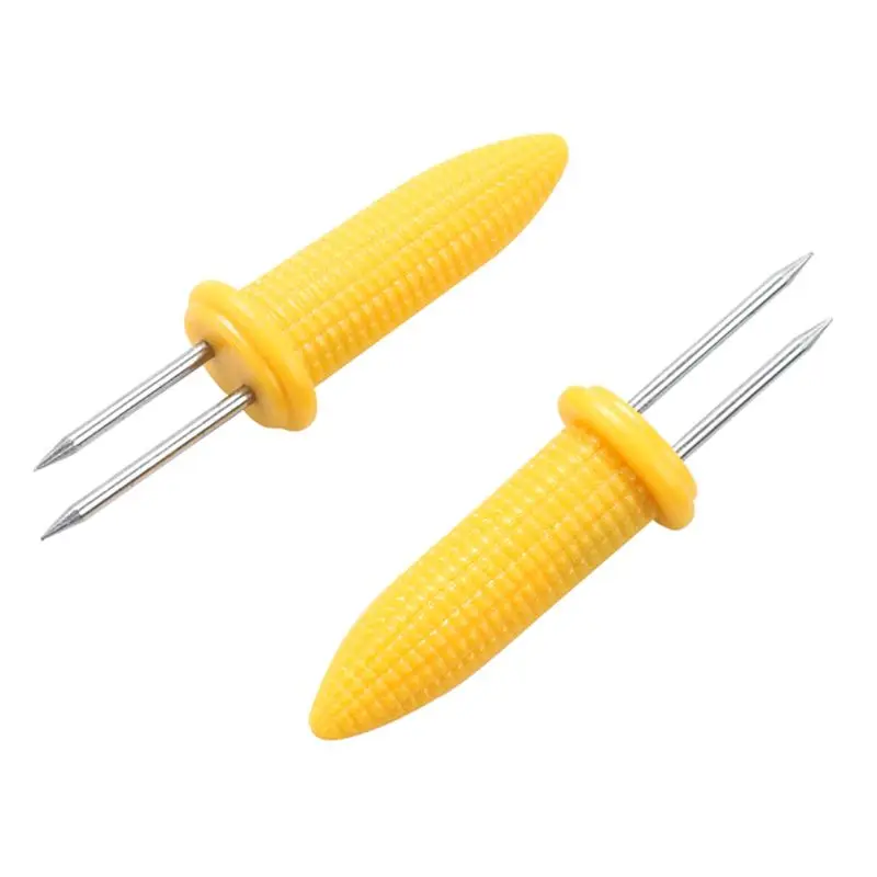 Creative Corn Cob Holders BBQ Grill Prongs Grips Forks Party Food Skewers Hot Dog Meat Kitchen Tool Outdoor Barbecue Accessory | Дом и сад