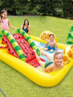 244%c3%97191%c3%9791cm fun lawn water slides inflatable swimming pool unique children paddling pool high quality materials for kids gift