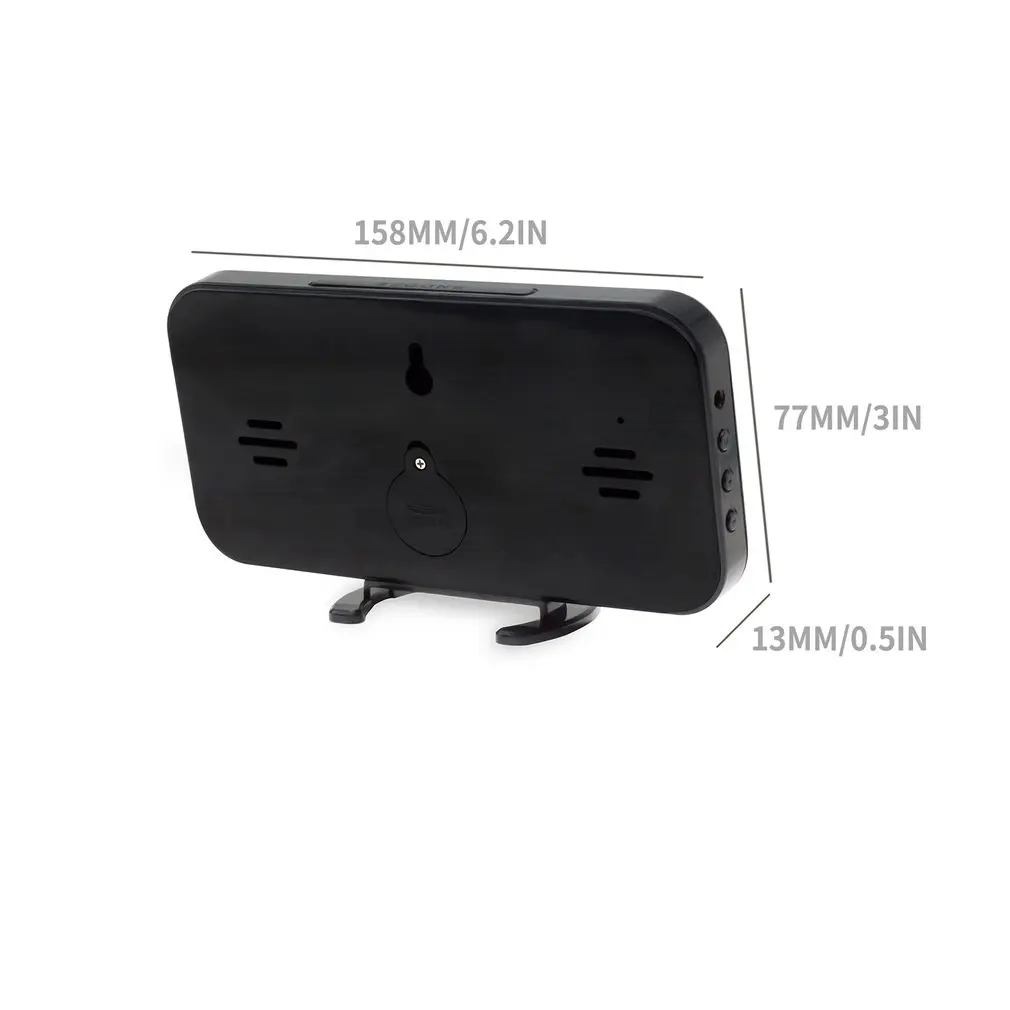 Цифровой светодиодный Будильник Повтор времени ночной стол 2 USB порта зарядки для