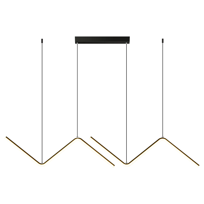 

LED Pendant Lights Modern for Dining Living Room Bedroom Bar Wave Lamp Black Golden Art Chandelier Nordic Home Decor