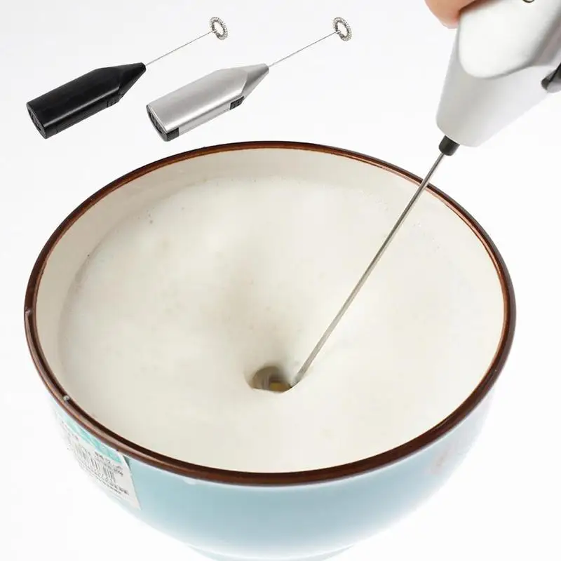 

1pcs Milk Drink Coffee Whisk Mixer Electric Egg Beater Practical Gadget Handle Mini Frother Kitchen Foamer Egg Stirrer Tool H3L2