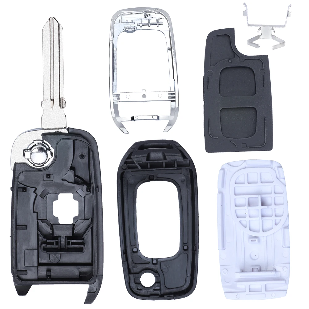 Корпус для замены сборки ключа с кнопками Flip Remote Key 2 для Renault / Dacia Logan II 2018 2019 2020.