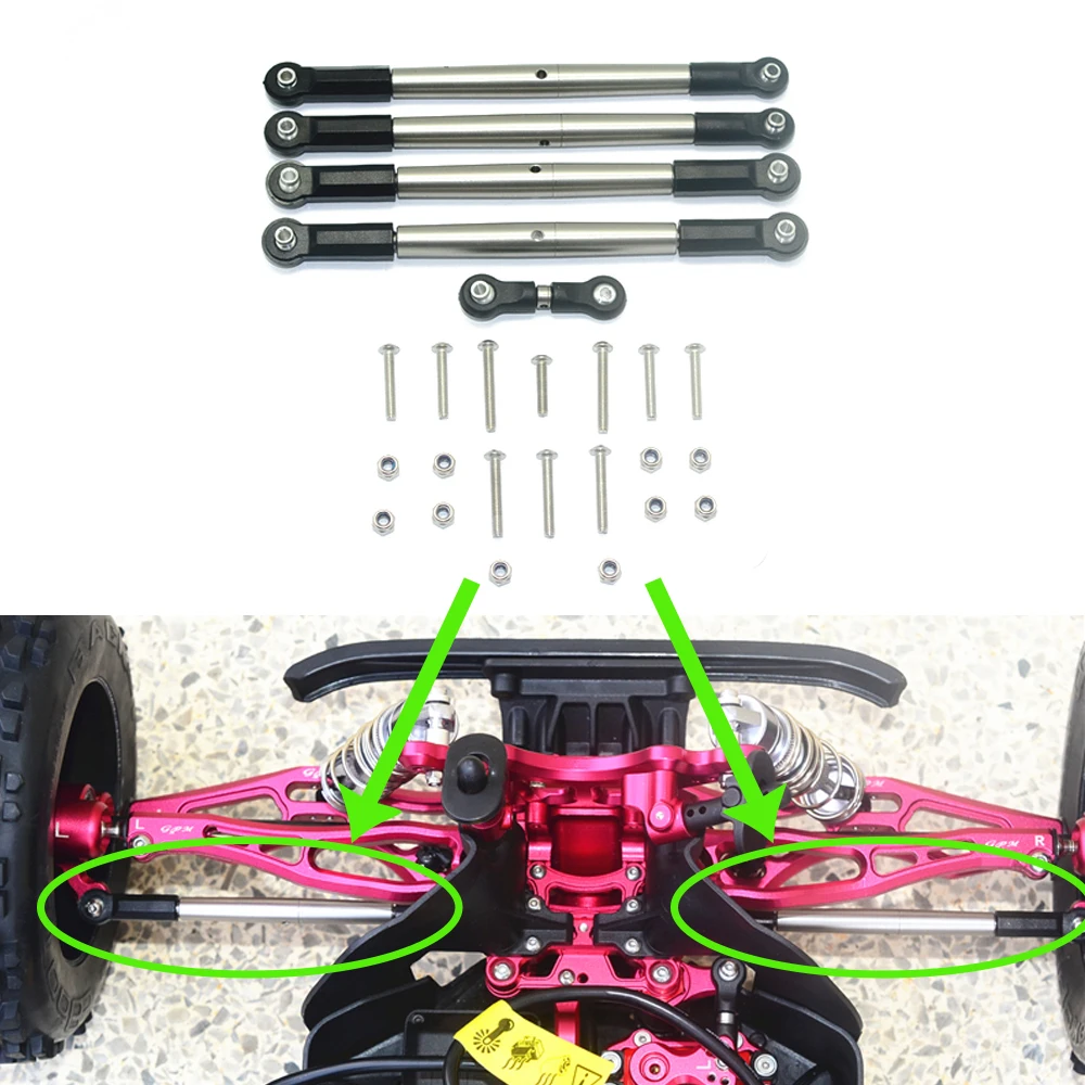 

Металлический Галстук GPM из нержавеющей стали для ARRMA 1/8 KRATON OUTCAST TALION 6S Monster Truck, обновленные аксессуары