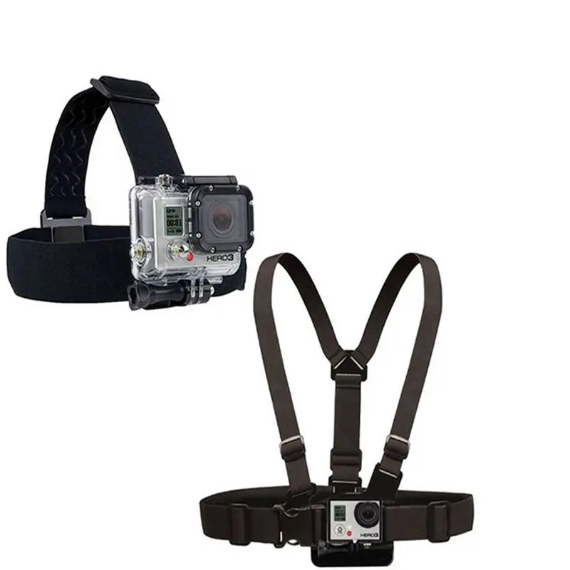 Go pro Hero Аксессуары Регулируемый эластичный нагрудный ремень + для крепления на