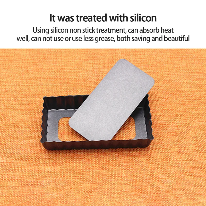 4 дюймовая кастрюля для пирога Flan форма в форме сердца/прямоугольной формы пиццы