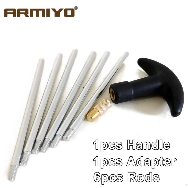 Armiyo 3 шт./компл.. 380 .38 .357 калибр 9 мм пистолет для чистки отверстия пистолета щетка