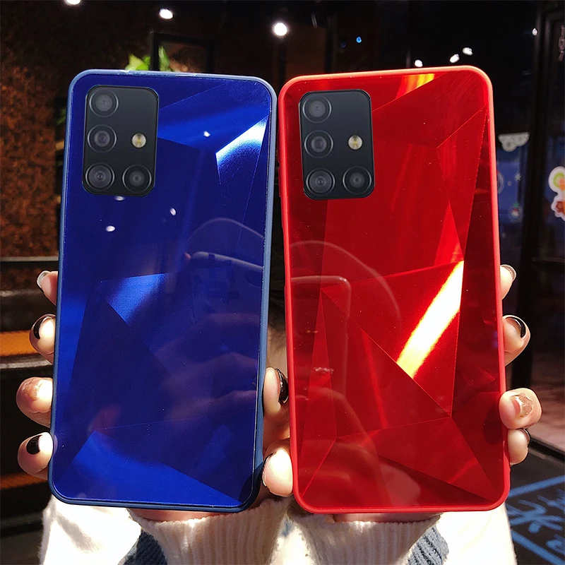 Зеркальный чехол для Samsung Galaxy A12 S8 S9 S10 S20 FE S21 Plus Ultra A10 A20 A30 A50 A70 A51 A71 A30S A31 M30S M21