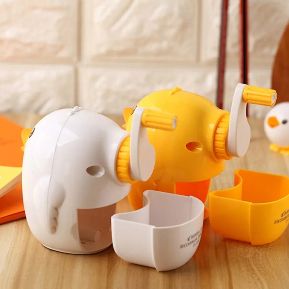 

Plastic Duck Shaped Sharpener Pencil Sharpener Students Stationery Supplies for Kids Children (Yellow)