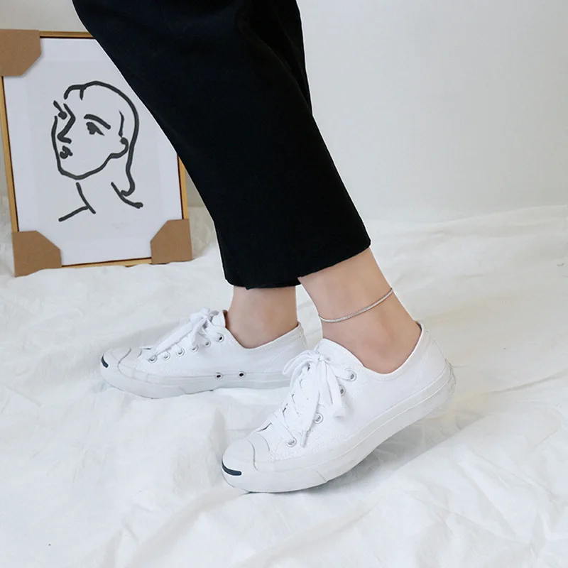 Женский ножной браслет из серебра 925 пробы с цепочкой|Анклеты| |