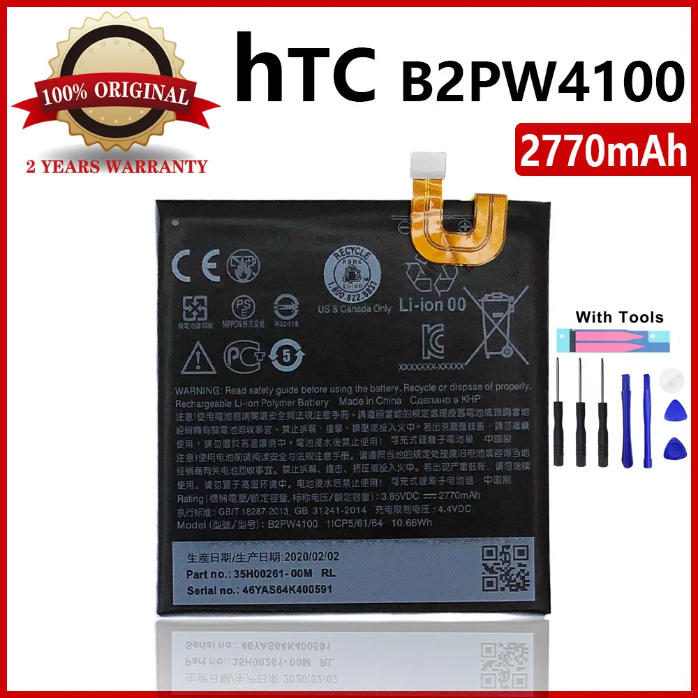 

100% Original 2770mAh B2PW4100 Phone Battery For HTC Google Pixel / Nexus S1 High quality Batteries With Tools+Tracking Number