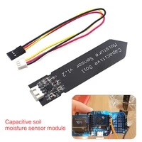 new capacitive soil moisture sensor not easy to corrode wide voltage wire for arduino 3 3 5 5v greenhouse accessories