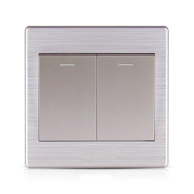 Переключатель Простой моды текстуры установленная Панель Алюминий матовый
