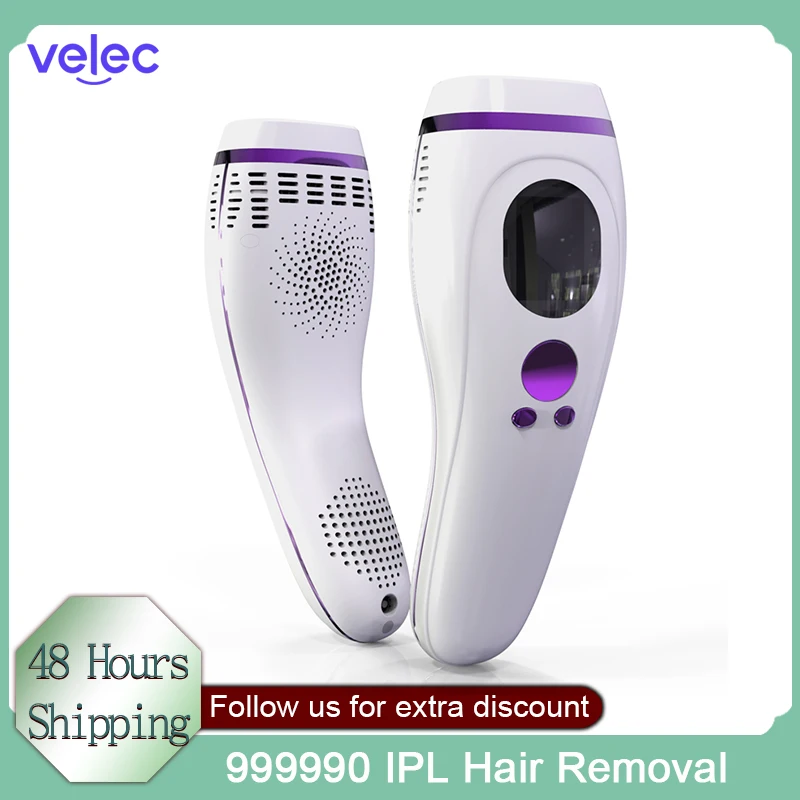 

Домашнее использование Velec, безболезненное средство для удаления волос на теле с 990000 вспышками для женщин, Перманентный лазерный IPL эпилято...