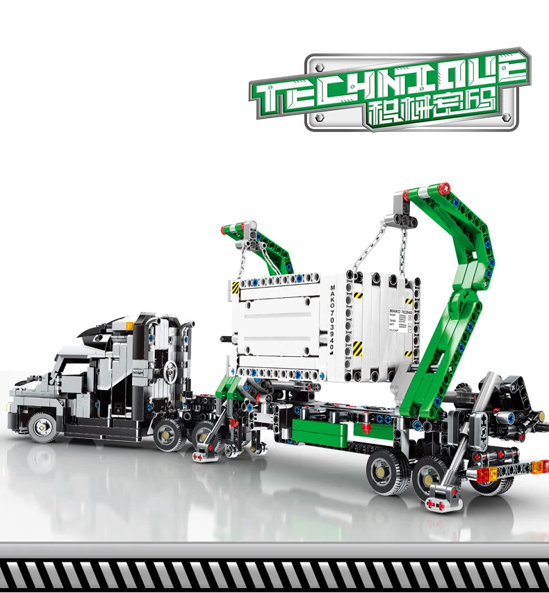 703940 Technic The Mack набор "большой грузовик" Mack Anthem Moc 1202 шт строительные блоки кирпичи игрушки 42078 подарок на Рождество