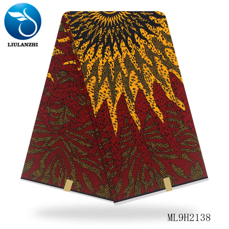 ML9H38 LIULANZHI Анкара ткань Африканский воск хлопок Нигерия воск ткань для одежды 6 ярдов/лот ML9H1664-1675 - Цвет: ML9H38