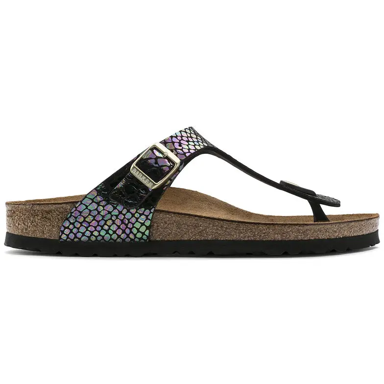 Женские пляжные шлепанцы BIRKENSTOCK летние модные на плоской подошве Sandalias 801|Пляжные и уличные сандалии| |