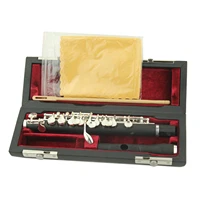 silver plated key of c piccolo flute w carrying case student kids gifts