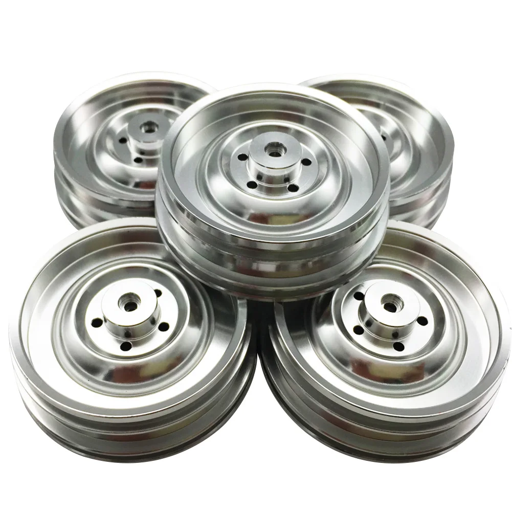 

DIY Replacement Tires Wheel Hub Spare Parts Modification Durable Gifts Metal Lightweight Easy Install Q65 1/16 RC Car