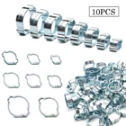 10 шт.компл. хомут Двойные Уши Зажим червячный топлива водяной шланг труба с зажимами Шланг Зажимы для топлива для автомобиля