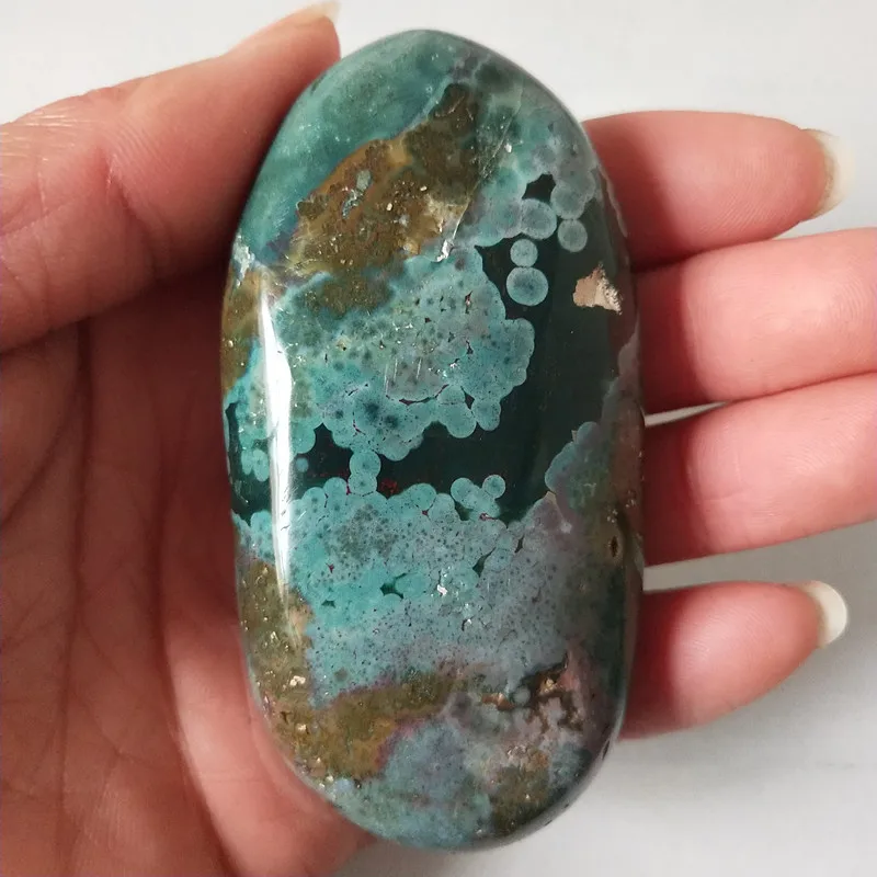 Натуральный камень морская яшма пальмовые целебные кристаллы декоративная