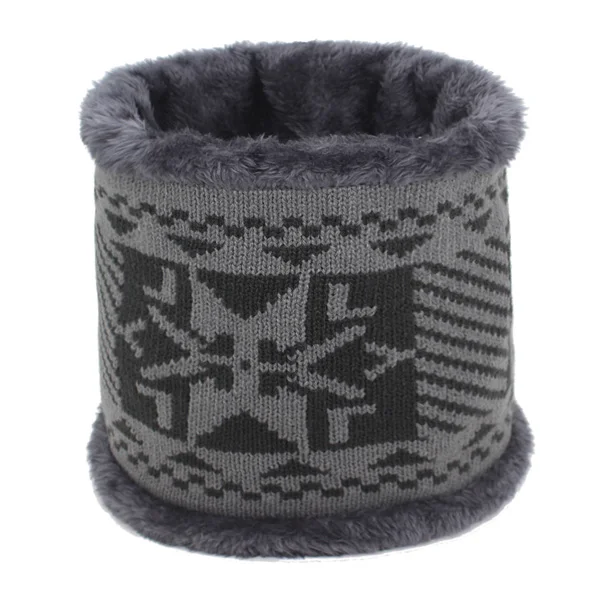 gray scarf AETRUE зимняя шапочки зимняя вязаная шапка шарф для мужчин зимние шапки для женщин Шапки капор маска брендовые кепки - Цвет: gray scarf