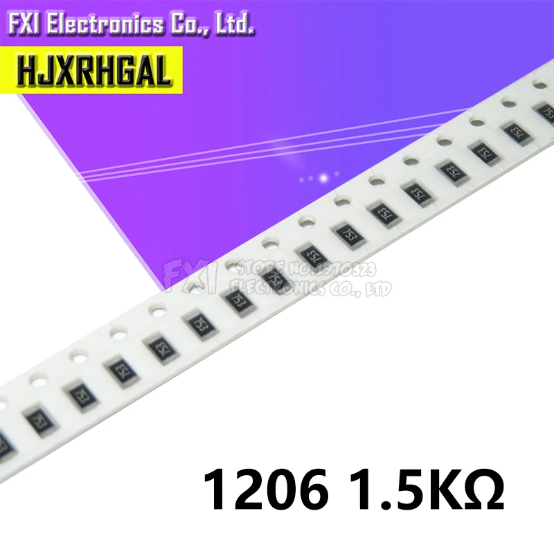 Резистор с поверхностным монтажом 5000 0R ~ 10 м 1/2 Вт 0 1 1206 Ом к 100 150 1R 10R 100R 150R 220R 330R 220